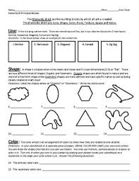 Maybe you would like to learn more about one of these? Principles Of Design Packet Worksheets Teaching Resources Tpt