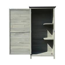 Gartenschrank 69 5x52x142cm Geratehaus Gerateschrank Holz Gerateschuppen Garten Ebay