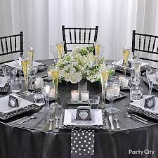 Black And White Striped Tablecloth Party City Polka Dot Table Arrangement Wedding Table Settings Dinner Party Table Wedding Table