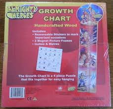 Almighty Heroes Handcrafted Wood Growth Chart