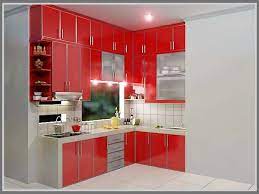 Selain warna cat dapur pada dinding, setiap detail dalam interior dapur termasuk kitchen set berpengaruh pada suasana ruangan secara keseluruhan. Merah Di Dapur Dengan Paduan Warna Putih Edupaint