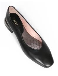 Adiliya Black Leather Women S Ballerina Ilvi