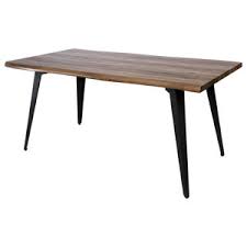 Maybe you would like to learn more about one of these? Ravenna Wood 63 Dining Table With Metal Tapered Legs Industrial Dining Tables By Leisuremod Houzz