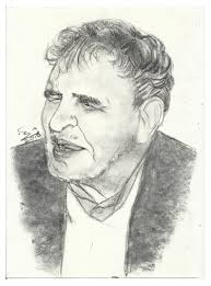 عبدالله البردوني شاعر اليمن الكبير رحمة الله عليه من اعمال شهاب المقرمي portrait male sketch art male