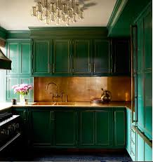 green lacquer kitchen manhattan