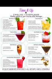 Karina And Katrina Founders Of Tone It Up Have Created A List Of Healthy Cocktails Healthy Cocktails Healthy Drinks Alcohol Drink Recipes