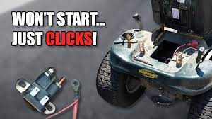 My lawn mower won't start after winter. Riding Lawn Mower Solenoid Clicks But Doesn T Start Youtube