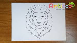 How To Draw A Lion Face Step By Step For Kids Youtube Lion Drawing Simple Lion Drawing Lion Face Drawing
