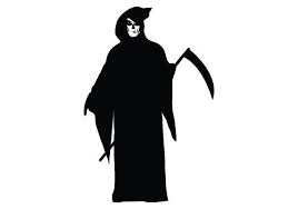 For the animated series version of this character, see death (animated series). Free Grim Reaper Silhouette Victor Halloween Graphics Silhouette Clip Art Silhouette Vector Silhouette Illustration