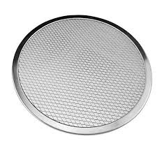 Lbgrandspec Aluminum Thicken Non Stick Net Round Pizza Mesh Pan Baking Tray Kitchen Tool Aluminum Thickened Pizza Baking Nets Pizza Nets Pizza Nets Tray Bakes Bakeware Set Cooking Kit