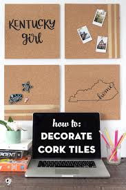 I love it for a few reasons. Diy Cork Board Made With Iron On Vinyl The Polka Dot Chair