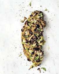 Bryant Terry S Caramelized Leek And Seared Mushroom Toast Peta Recipe In 2021 Mushroom Toast Toast Recipes Bryant Terry