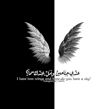 عندي جناحين امل سما عندك جناح تحليق طير اقتباسات ابيض اسود black books quotes beautiful arabic words mysterious quotes