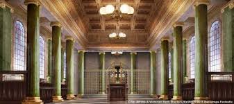 Victorian Bank Interior Mary Poppins Backdrop Mary Poppins Poppins Backdrops