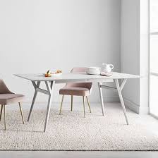 Mid Century Expandable Dining Table Pebble In 2020 Expandable Dining Table Mid Century Upholstered Dining Chair Dining Table