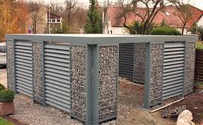 Gabionen Carports Mit Vielen Individualisierungsmoglichkeiten Hinterhof Terrassen Designs Gabionen Carports