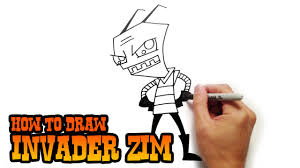 Pcs, handys, zubehör & mehr How To Draw Invader Zim Youtube