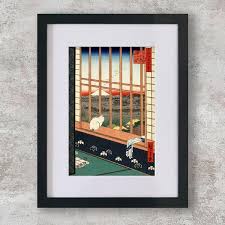 Japanese Art, Hiroshige Famous: Rain Over Bridge Views Of Edo Fine Art Print,  River, Bridge Art Prints, Wall Posters, Old Tokyo Landscapes - Etsy