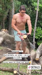 ausCAPS: Mitchell Burns shirtless on Instagram