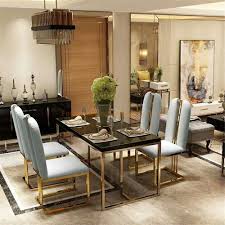 Most recent first date browse our wide selection of elaborately carved traditional dining chairs, or comfortably casual woven dining room chairs to match your style perfectly. China Modern Living Room Rectangle Marble Top 1 8 Seats White Square Dining Table Set With Leather Chair Photos Pictures Made In China Com