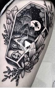 Tattoo Art By Angelo Parente Spooky Tattoos Halloween Tattoos Halloween Tattoos Sleeve