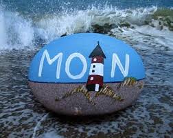 Bei ebay finden sie artikel aus der ganzen welt. Moin Steine Bemalen Leuchtturm Zeichnung Steine