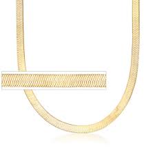 14k s is very often thought of as 14k gold over sterling silver. Italian 6mm 18kt Gold Over Sterling Silver Herringbone Chain Necklace Ross Simons