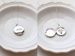 Personalized Locket Necklace Medium Locket Necklace Personalized Gift Necklace Custom Locket Silver Lock Acessorios Da Joia Joias Personalizadas Joias De Lua