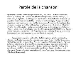Avec lui, on peut s'arranger, puisqu'ici tout est négociable, mais vous n'aurez pas ma liberté de penser. Ma Liberte De Penser De Florent Pagny Ppt Telecharger