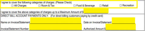 Incomplete requests may be rejected. Hilton Credit Card Authorization Form Authorization Forms