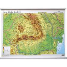 Brasov, dealurile tirnavelor, padurea stejaru, parcul pipera, etc. Harta Fizica A Romaniei Esteto Ro