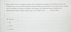 Solved Rogue Vogue Corp. is an apparel company. To be a | Chegg.com