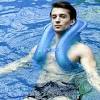 Spa bath pillow pvc neck bathtub cushion suction cup neck support pillo^dm. 1