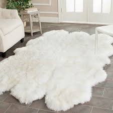 Handmade Sheepskin Shag Rug Product Rugconstruction Material Sheepskin Woolcolor White White Shag Rug Faux Sheepskin Rug White Rug