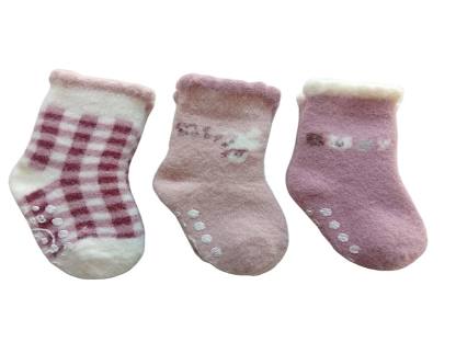 Cdeck Baby Rabbit Wool Anti-Skid Winter Socks |3 Pair Pack