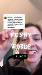 Replying to @kellyheresy funny old language really #iriah #gaelige #samhain  #halloween #tlachtga