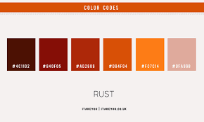 Though all the shades of oranges are amazing, burnt orange has a different class. Rust Color Scheme Color Palette 35 I Take You Wedding Readings Wedding Ideas Wedding Dresses Wedding Theme