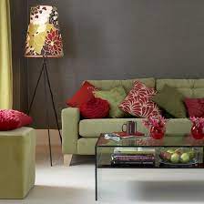Red and sage green decor. Sage Green And Grey Sage Green Red And Gray Living Room Color Scheme For The New Hous Gostinaya V Serom Cvete Cvetovye Shemy Dlya Komnat Korichnevye Gostinnye