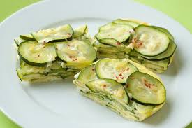 Démouler les gâteau sur un plat. Recette Omelette Froide De Courgettes Marie Claire