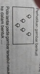 Pola lantai ini menggambarkan lima unsur yang ada pada diri manusia. Pola Lantai Pada Gambar Tersebut Masuk Kedalam Bentuk A Huruf V B Segiempat C Zig Zagd Segitiga Brainly Co Id