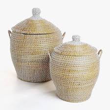 Imagen Del Producto Cesta Trenzada Multicolor Geflochtener Korb Flechtkorb Zara Home