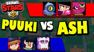 It's pingpong403 here from brawl stars blog! Puuki Vs Ash Epic Brawl Stars Battle Ash Youtube