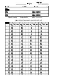Editable Goal Tracking And Charts Therapist Version