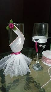 Pin By Elizabeth On Bodas Wine Glass Crafts Wine Bottle Crafts Bottle Crafts