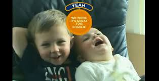 The original video has over 488 million views. Charlie Bit My Finger Is Now Spokesperson For Gerber Finger Foods Oh Haha Adland