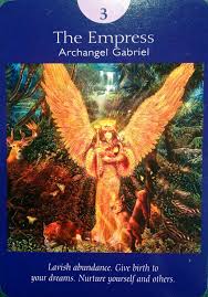 Creativity, motherhood, abundance, senses, nature. Angel Tarot Card 1 The Empress