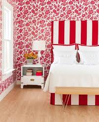 Annie Selke Red Stripes Red White Floral Wallpaper Texture Striped Room Red Decor Decor