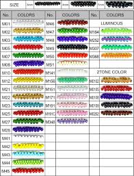 61 Problem Solving Matsuno Beads Color Chart