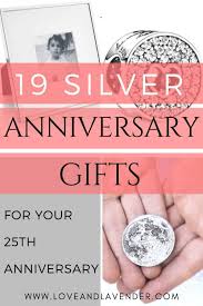 5th wood, 10th tin, 15th crystal, 20th china, 25th silver, 30th pearl, 35th jade, 40th ruby, 45th sapphire, 50th gold, 60th diamond, and 70th platinum. 19 Stunning Silver Wedding Anniversary Gifts 25th Year For Him Her In 2021 Silver Anniversary Gifts Silver Wedding Anniversary Gift 25th Anniversary Gifts