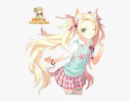 Blonde Anime Girl With Wolf Ears And Tail Anime Girl Cat Ears And Tail Hd Png Download Kindpng Howl at the rising moon with these anime wolf characters!